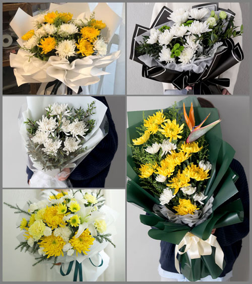 上海奉贤区青村镇钱忠村白事花束代送